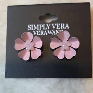 Simply Vera Vera Wang Blush Floral Earrings